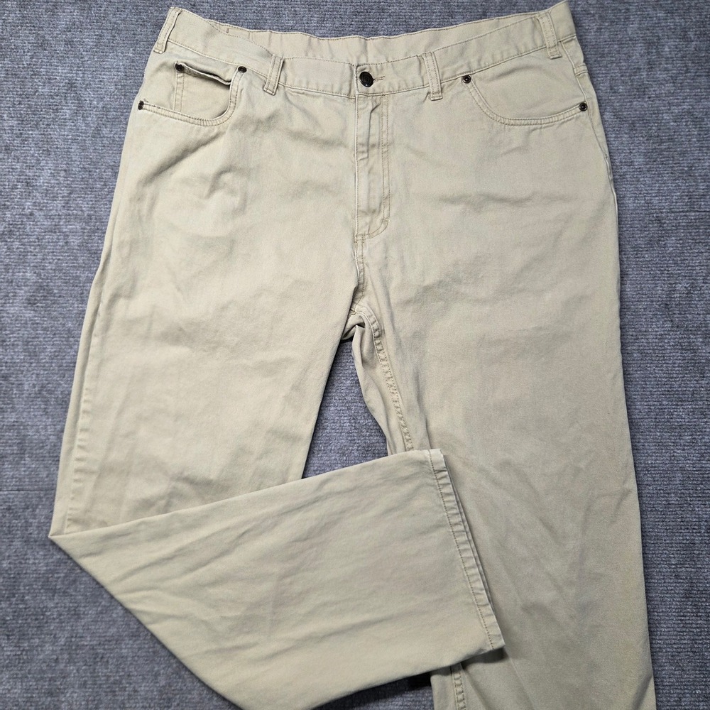 Bills Khakis Mens Tan Cotton Twill 5 Pocket Straight Leg Chino Pants 36x28